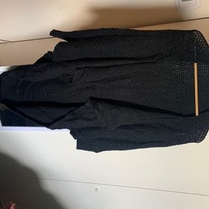 Black Long cocoon sweater